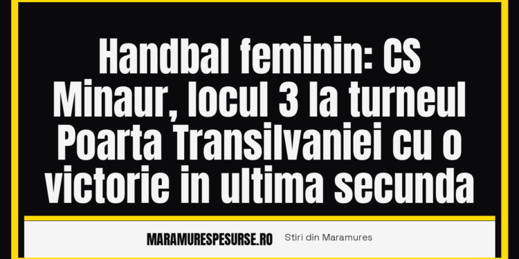 Handbal feminin: CS Minaur, locul 3 la turneul Poarta Transilvaniei cu o victorie in ultima secunda