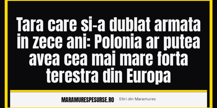 Tara care si-a dublat armata in zece ani: Polonia ar putea avea cea mai mare forta terestra din Europa