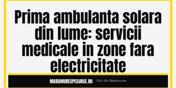 Prima ambulanta solara din lume: servicii medicale in zone fara electricitate
