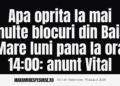 Avarie apa Baia Mare