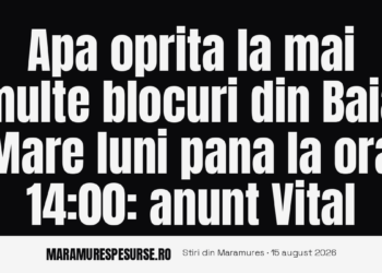 Avarie apa Baia Mare