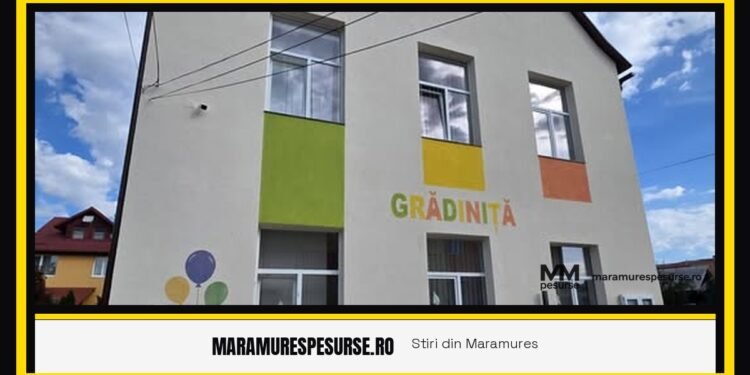 Grădinița din Tăuții-Măgherăuș a primit o nouă înfățișare după proiect de modernizare