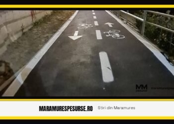Pistă de biciclete pe strada Rodnei din Baia Mare