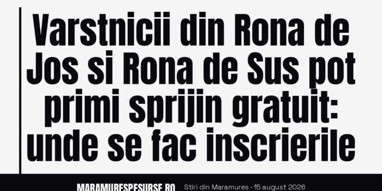 Sprijin varstnici Rona