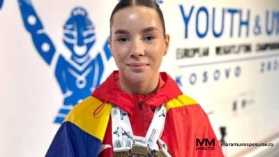 Alexia Șipoș haltere campioană europeană aur