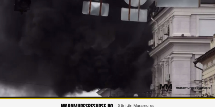 Rusia a bombardat sediul central al SBU din Kiev. Zelenski: „Ținta era chiar biroul șefului serviciului de securitate”