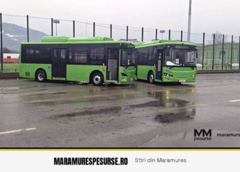 Vișeu de Sus: două autobuze electrice noi intră în serviciu, prin Coridorul de mobilitate