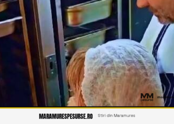 Nicolai Tand, maestrul bucătar, în bucătăria Restaurantului Social ASSOC: sute de porții de mâncare pentru copiii din medii vulnerabile