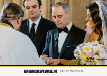 Nuntă de poveste: ministrul Alexandru Nazare s-a căsătorit cu maramureșeanca Maria Mihali. Nașul, un oficial european de rang înalt