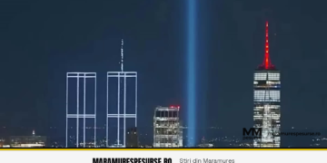 Remember 9/11: 2.977 de lumini au reconstituit Turnurile Gemene deasupra New York-ului (VIDEO)