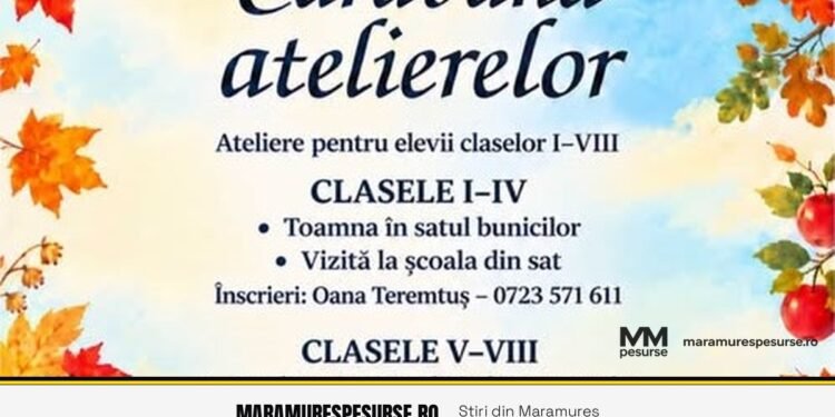 Caravana atelierelor pornește din nou la drum. Muzeul Satului Baia Mare începe înscrierile pentru activitățile din școli