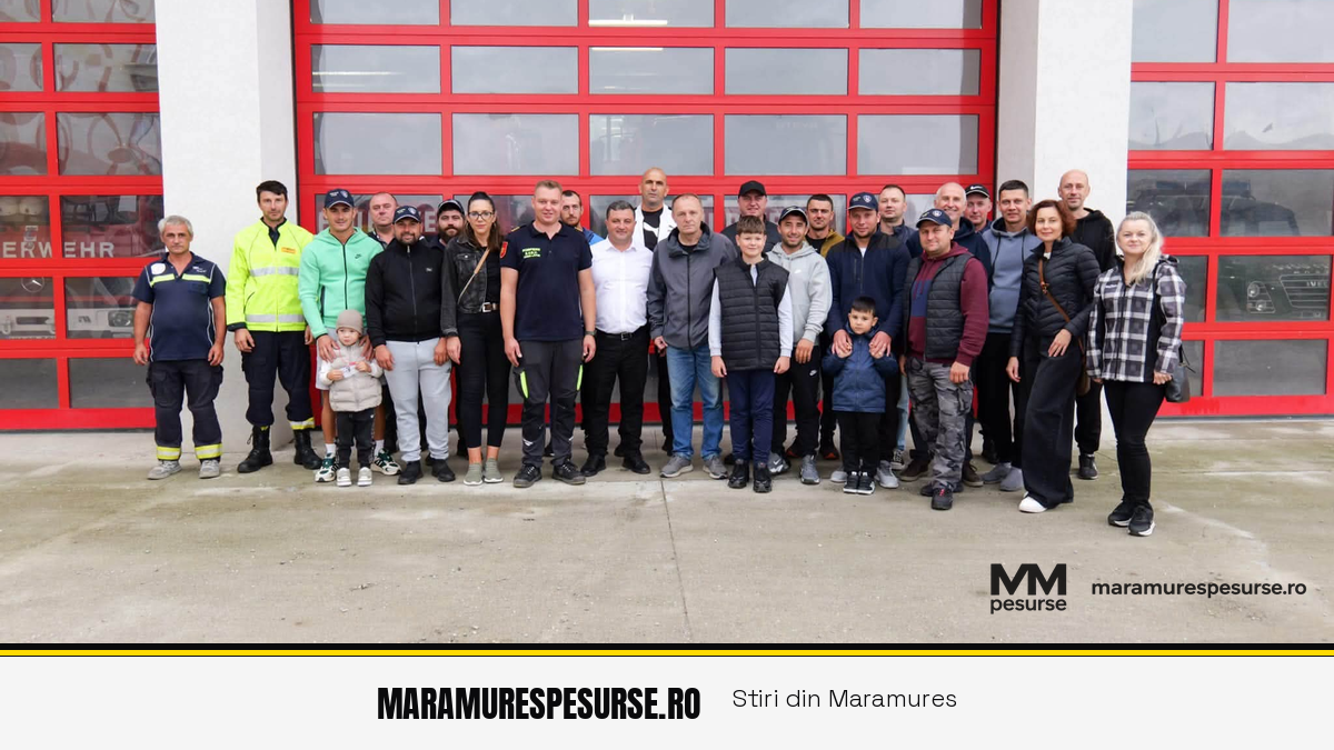 Pompierii din Ucraina, în vizită la SVSU Târgu Lăpuș: schimb de experiență în cadrul proiectului transfrontalier RESPONDIS